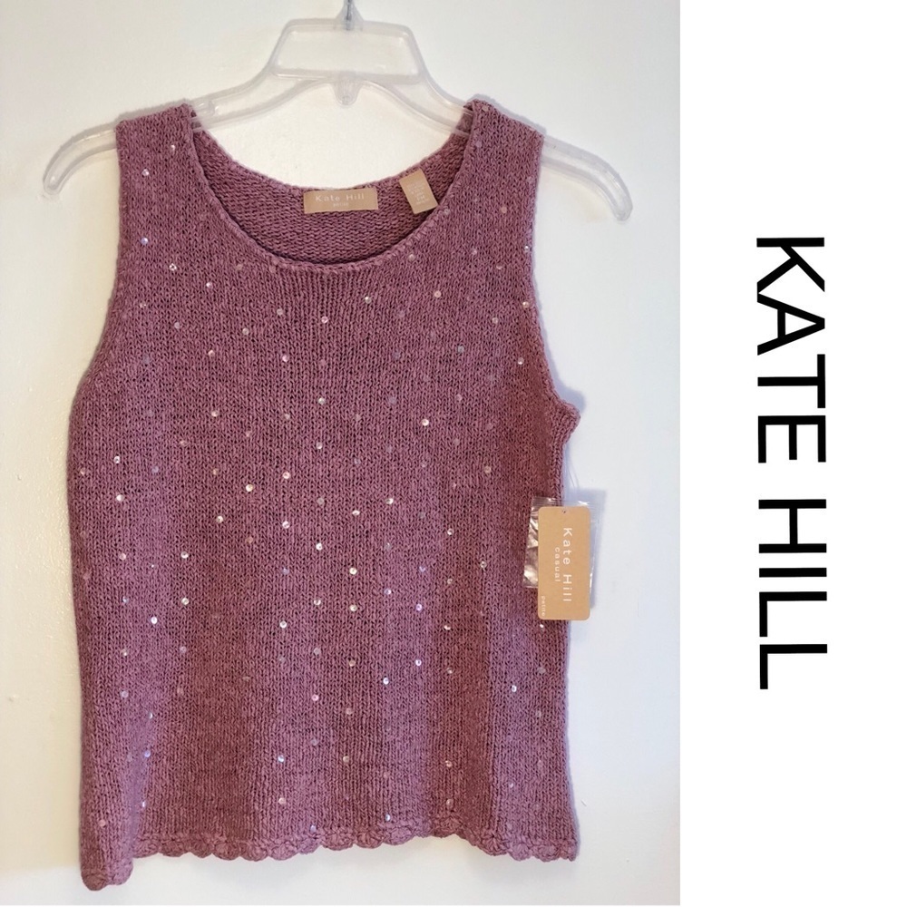 NWT Kate hill sleeveless sweater size M​